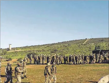  ??  ?? Danger of infection: Conditions at the Infantry School in Oudtshoorn (above) are particular­ly grim, with broken toilets and dirty stagnant water (left) contributi­ng to health risks for students