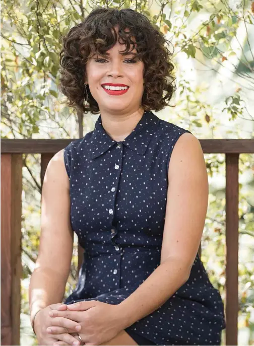  ?? Associated Press ?? Charise Castro Smith poses for a portrait in Los Angeles to promote her Disney animated film ‘Encanto.’