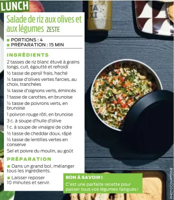  ?? ?? BON À SAVOIR ! C’est une parfaite recette pour passer tous vos légumes fatigués !