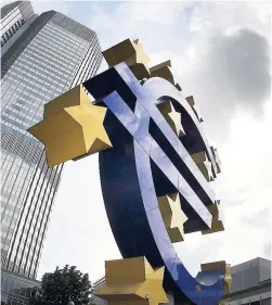  ??  ?? The European Central Bank.