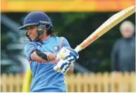  ??  ?? Harmanpree­t Kaur scored 103 to become only the third woman to hit a century in World T20.