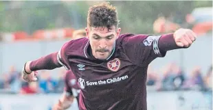 ?? Picture: SNS. ?? Kyle Lafferty in action against Cove Rangers.