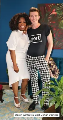  ??  ?? Oprah Winfrey & Gert-johan Coetzee