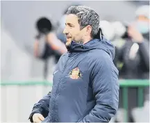  ??  ?? Sunderland head coach Lee Johnson.