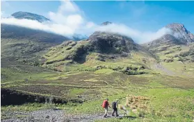  ??  ?? Historic Glencoe is a huge draw for walkers from around the world