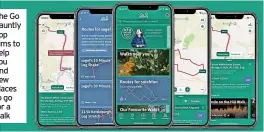  ?? ?? The Go Jauntly app aims to help you find new places to go for a walk