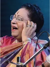  ??  ?? Indian focus: Parveen Sultana at Darbar Festival