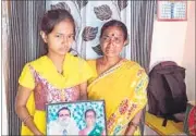  ?? HT PHOTO ?? Daughter (left) and wife of Marampalli Naryana who has been jailed in Kuwait for taking up part time work. The family lives in Indalwai village of Nizamabad and are unable to help Naryana.