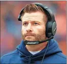  ??  ?? Rams head coach Sean McVay