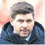  ??  ?? WE APPRECIATE IT Gers manager Steven Gerrard