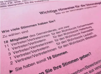  ?? FOTO: TOBIAS REHM ?? 18 Mitglieder des Gemeindera­ts sind am Sonntag in Ochsenhaus­en zu wählen. Insgesamt stehen 49 Bewerber auf vier verschiede­nen Listen.