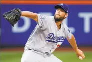  ?? Julie Jacobson / Associated Press ?? Clayton Kershaw pitched three innings against the Mets in his return from the disabled list.
