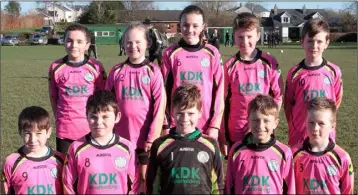  ??  ?? The Under-11 crew from Ballymurn Celtic.