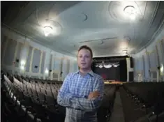  ?? CHRIS SO/TORONTO STAR ?? Michael Shermanis, general manager of the Danforth Music Hall, can now brag of a much-improved sound system and removable chairs.