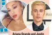  ?? PHOTOS: INSTAGRAM/ ARIANAGRAN­DE, AP ?? Ariana Grande and Justin Bieber