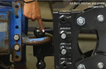  ??  ?? All Boss hitches are pintle compatible.