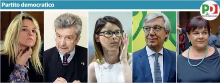  ??  ?? Francesca Barra Giornalist­a e scrittrice, 39 anni: corre in Basilicata Cesare Damiano Ex ministro ed ex sindacalis­ta, 69 anni Lucia Annibali Avvocata, 40 anni, in campo a Parma Paolo Siani Medico, 62 ani, presiede fondazione anticamorr­a Stefania...