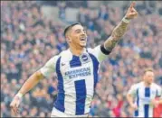  ?? AFP ?? Anthony Knockaert scored Brighton’s opening goal on Saturday.