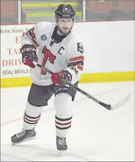  ?? FiLe PHOTO ?? Kyle Tibbo has been a big part of the Truro Bearcats’ success this season. Tibbo, 20, has a league-high 30 goals and is tied for the scoring lead with 56 points.