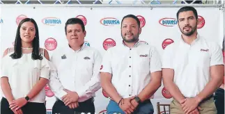  ??  ?? SERVICIOS. Mireya Larach, Wessley González, David Padilla y Ricardo Stout, al momento de hacer el anuncio de su alianza comercial.