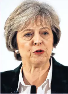  ?? Picture: PA ?? SENSIBLE: Mrs May clearly set out the route to Brexit