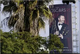  ?? ?? An advertisem­ent for Sunday’s 95th Academy Awards features host Jimmy Kimmel.