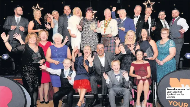  ??  ?? Award winners Last year’s Cream of Ayrshire’s worthy winners