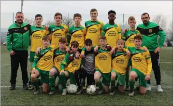  ??  ?? The Rathnew AFC team who defeated Glencormac United in the Premier Shield final.