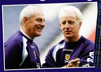  ?? ?? Friends: Walter Smith with Tommy Burns, above, and with his wife Ethel in 1 7 at Buckingham Palace receving his OBE, main