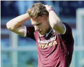  ??  ?? Bomber
Ciro Immobile, 28 anni, ora alla Lazio, con la maglia del Toro nel 2013/’14 e nel 2016