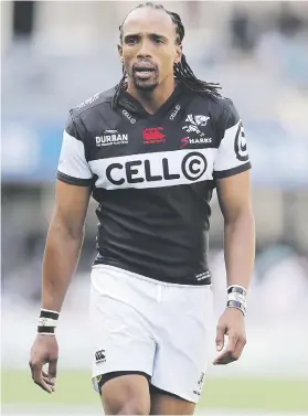  ?? Picture: Gallo Images ?? OUT WITH A BANG? It could be a fairy tale ending for Sharks wing Odwa Ndungane in tomorrow’s Currie Cup final.