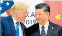  ?? KEVIN LAMARQUE/REUTERS -3/3/2020 ?? Trump e Xi. Contraried­ades