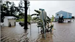  ?? SETH HERALD/GETTY-AFP ?? Yards and roadways are flooded throughout Louisiana, which remains under flash-flood watch along with parts of Mississipp­i, Arkansas, Texas, Tennessee and Missouri.