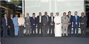  ??  ?? Dr Ahmad bin Hazeem with ICAI – Dubai Chapter officials during the seminar. —