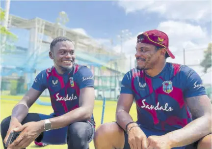  ?? (Photos: Observer file) ?? West Indies’ Jayden Seales (left) and teammate Shannon Gabriel.