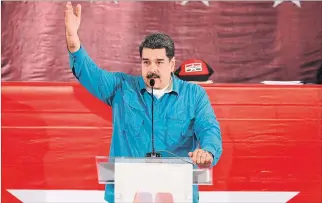  ?? REUTERS ?? Mandatario. Nicolás Maduro pidió a la Asamblea y al Poder Electoral anunciar la fecha oficial de las elecciones.