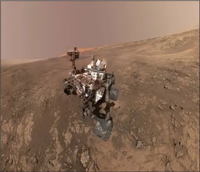  ?? NASA/JPL-Caltech/MSSS ?? A self-portrait taken by NASA’s Curiosity rover in the Gale Crater.
