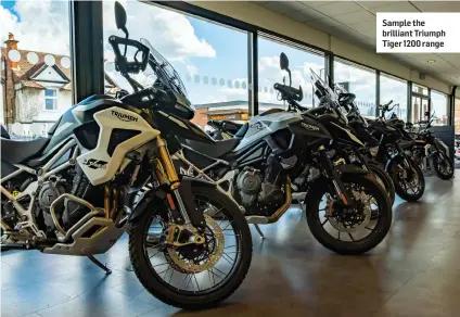  ?? ?? Sample the brilliant Triumph Tiger 1200 range