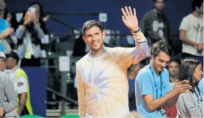  ?? EMMANUEL FERNANDEZ ?? El último saludo. Federico Delbonis fue 33° del mundo y ganó dos títulos en su carrera.