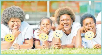  ?? Picture: FT/FILE ?? Mothers of Narocake Village in Noco, Rewa (L-R) Vasemaca Yalayala, Vasemaca Yalayala, Tavaita Togoloa and Sera Bainiloga enjoy a day out at Sukuna Park in Suva in 2018.