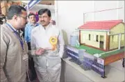  ?? BACHCHAN KUMAR ?? Babanrao Lonikar, minister of water and sanitation department, at the inaugural function at Cidco Exhibition Centre.