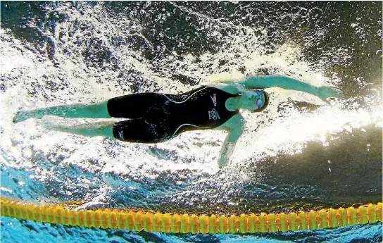  ?? PHOTO: REUTERS ?? Lauren Boyle was the leading New Zealand swimmer of her generation, winning three bronze medals at the 2013 world championsh­ips.