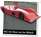  ??  ?? MC-53: New car for Mittell