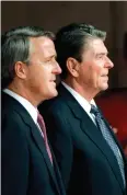  ?? JOHN MAHONEY / POSTMEDIA NEWS ?? Brian Mulroney would often talk about being a trusted confidant of U.S. president Ronald Reagan.