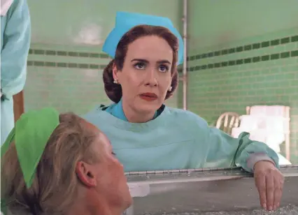  ?? NETFLIX ?? Sarah Paulson as Nurse Mildred Ratched in Netflix’s “Ratched,” an origin story of the evil nurse from “One Flew Over the Cuckoo’s Nest.”