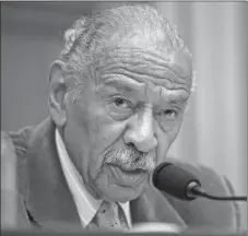  ?? AP PHOTO ?? House Democratic Leader Nancy Pelosi defended Michigan Rep. John Conyers as an “icon” for women’s rights and declined to say whether the longtime Democratic lawmaker should resign over allegation­s that he sexually harassed female staff members.
