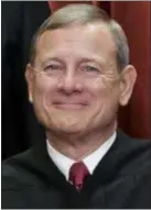  ??  ?? Chief Justice of the United States John Roberts