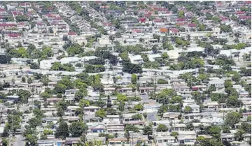  ??  ?? An aerial view of a section of Portmore, St Catherine.