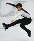  ?? Foto: dpa ?? Vielfliege­r Nathan Chen holte sich in Mailand den WM Titel.