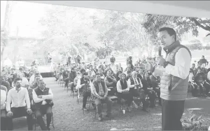  ?? Foto La Jornada ?? Mikel Arriola, director general del IMSS, puso en marcha la reapertura del Centro Vacacional Oaxtepec